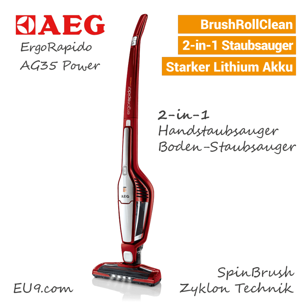 AEG ErgoRapido AG35 Power Akku-Staubsauger