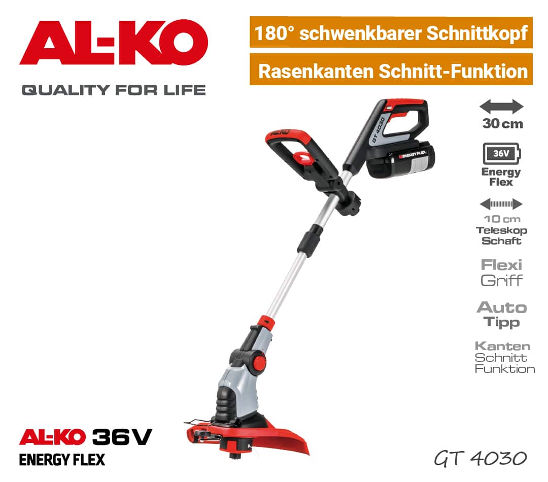 ALKO GT 4030 Akku-Trimmer 36V EnergyFlex 40V Rasenkanten Schnitt EU9