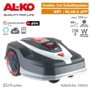 ALKO Robolinho 550 W AL-KO Mähroboter Rasenroboter WiFi WLAN Smarthome Rechts EU9