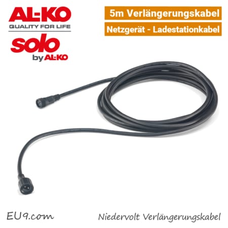 ALKO-SOLO Verlängerungskabel Netzgerät Ladestation Kabel Robolinho EU9