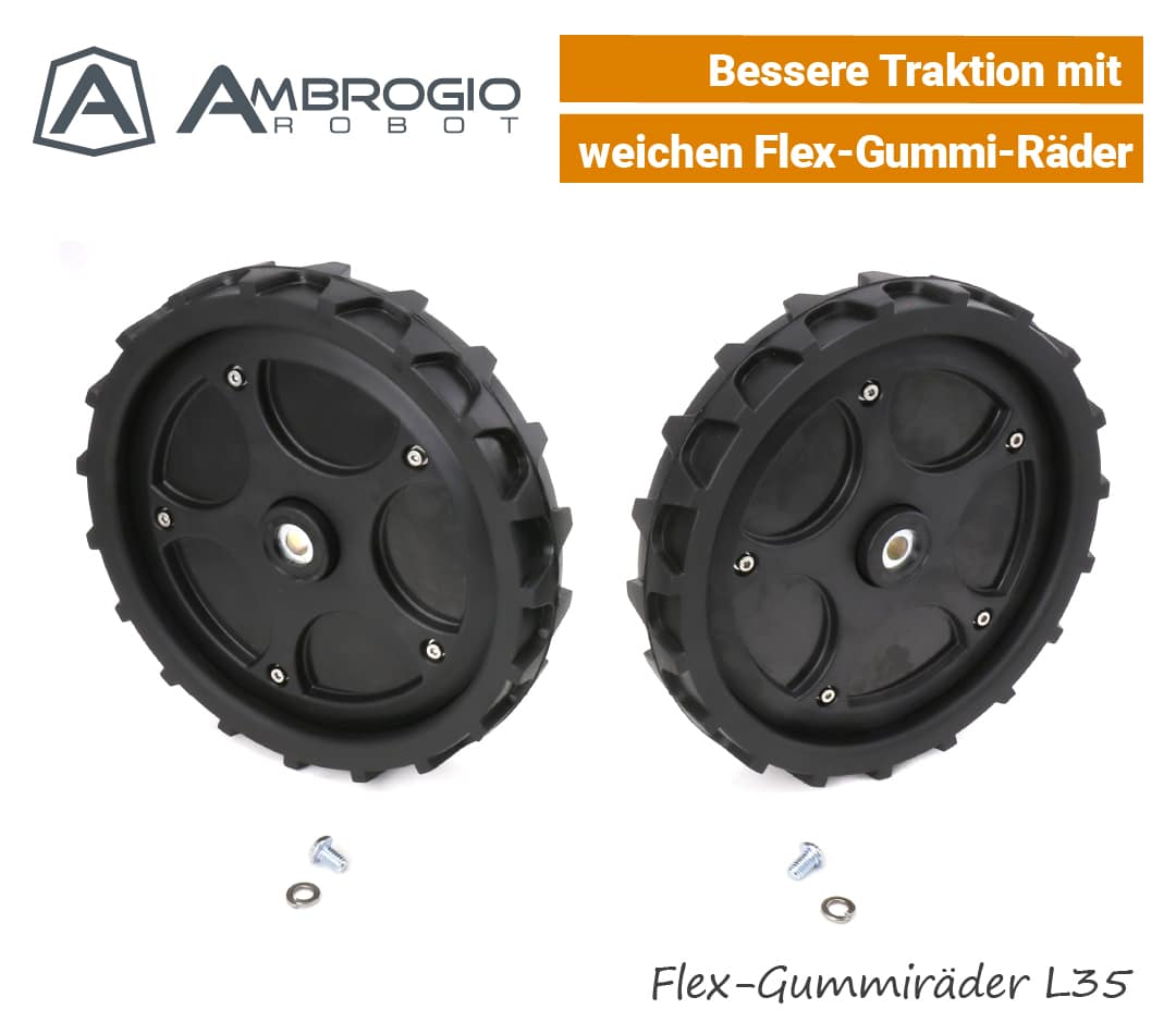 Ambrogio Flex-Gummi-Räder L35 L32 EU9