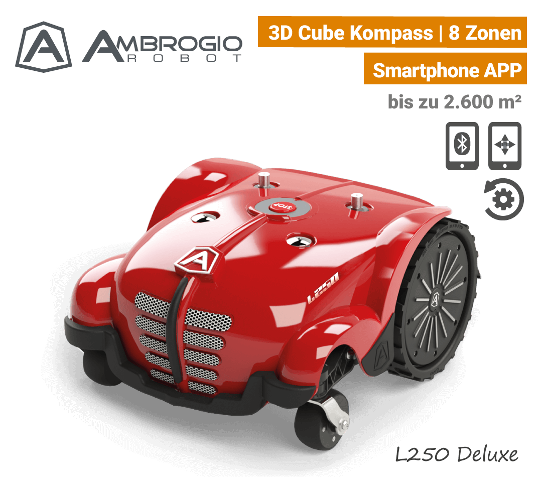 Ambrogio L250 Deluxe Mähroboter Rasenroboter EU9