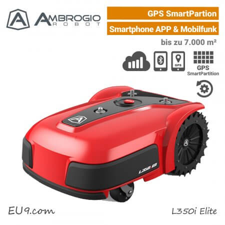 Ambrogio L350i Elite GPS Mähroboter-Rasenroboter Mobilfunk L350 EU9