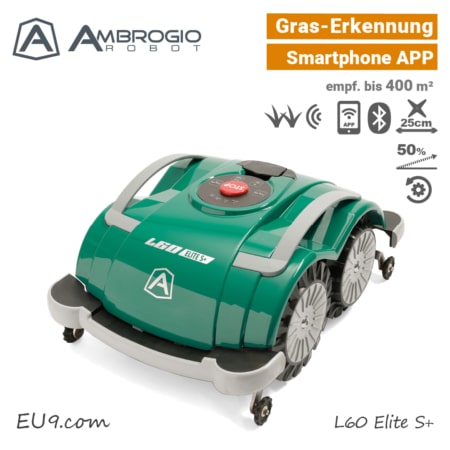 Ambrogio L60 Elite S+ Mähroboter ohne Begrenzungsdraht - EU9
