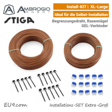 Ambrogio Stiga Installations-Kit Install-Kit XL Extra-Groß Verlege-SET X-Large EU9