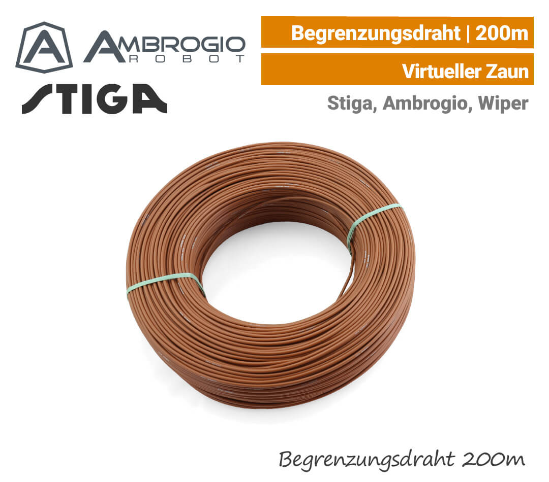 Ambrogio Stiga Wiper Begrenzungsdraht 200 m EU9
