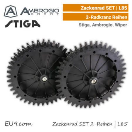 Ambrogio Stiga Wiper Zacken-Rad L85, L75, Agro 2-Radkranz-Reihen EU9