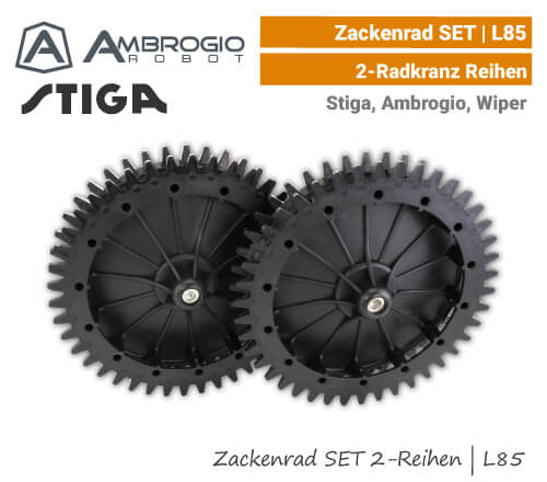 Ambrogio Stiga Wiper Zacken-Rad L85, L75, Agro 2-Radkranz-Reihen EU9