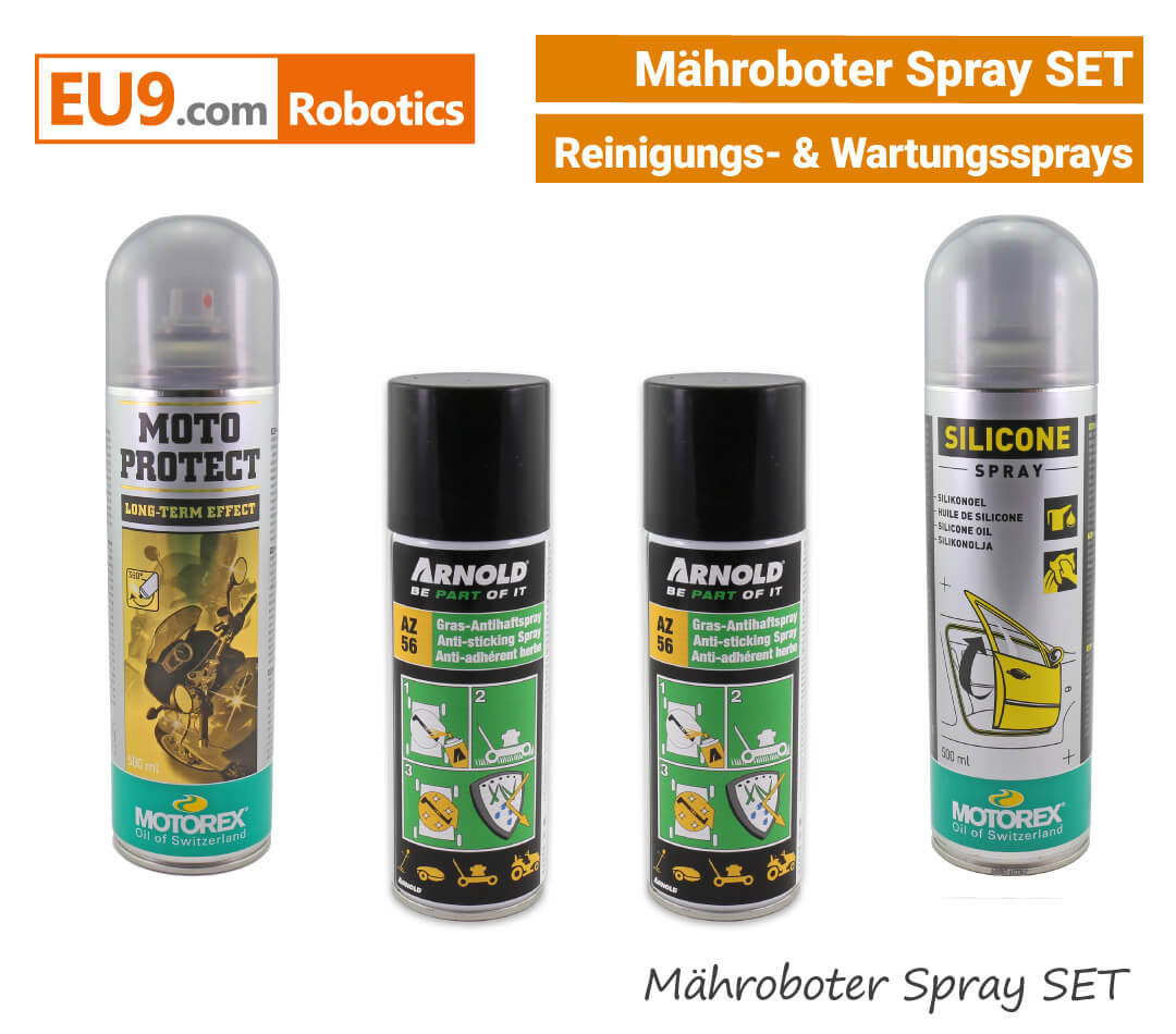 Arnold Motorex Mähroboter Wartung- Serivice- Reinigungs- Spray SET