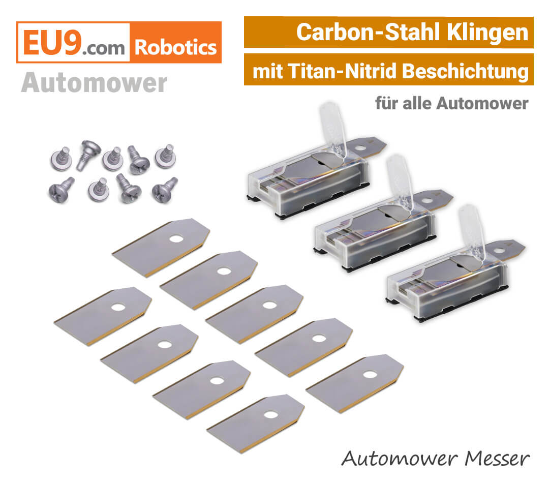 Automower Messer-Klingen Carbonstahl Titan SET EU9