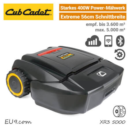 CubCadet XR3 5000 Mähroboter-Rasenroboter Mobilfunk EU9