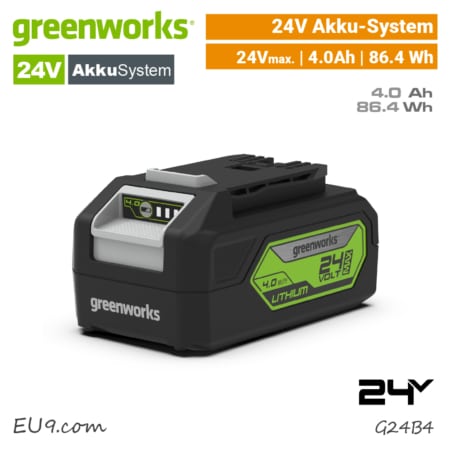 Greenworks 24V Akku 4Ah 4.0 Ah G24B4 EU9