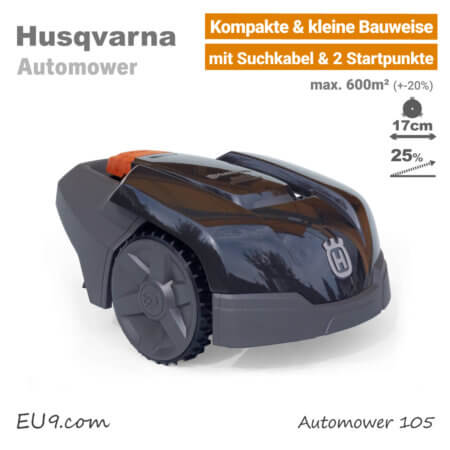 Husqvarna Automower 105 Mini-Mähroboter-Rasenroboter EU9