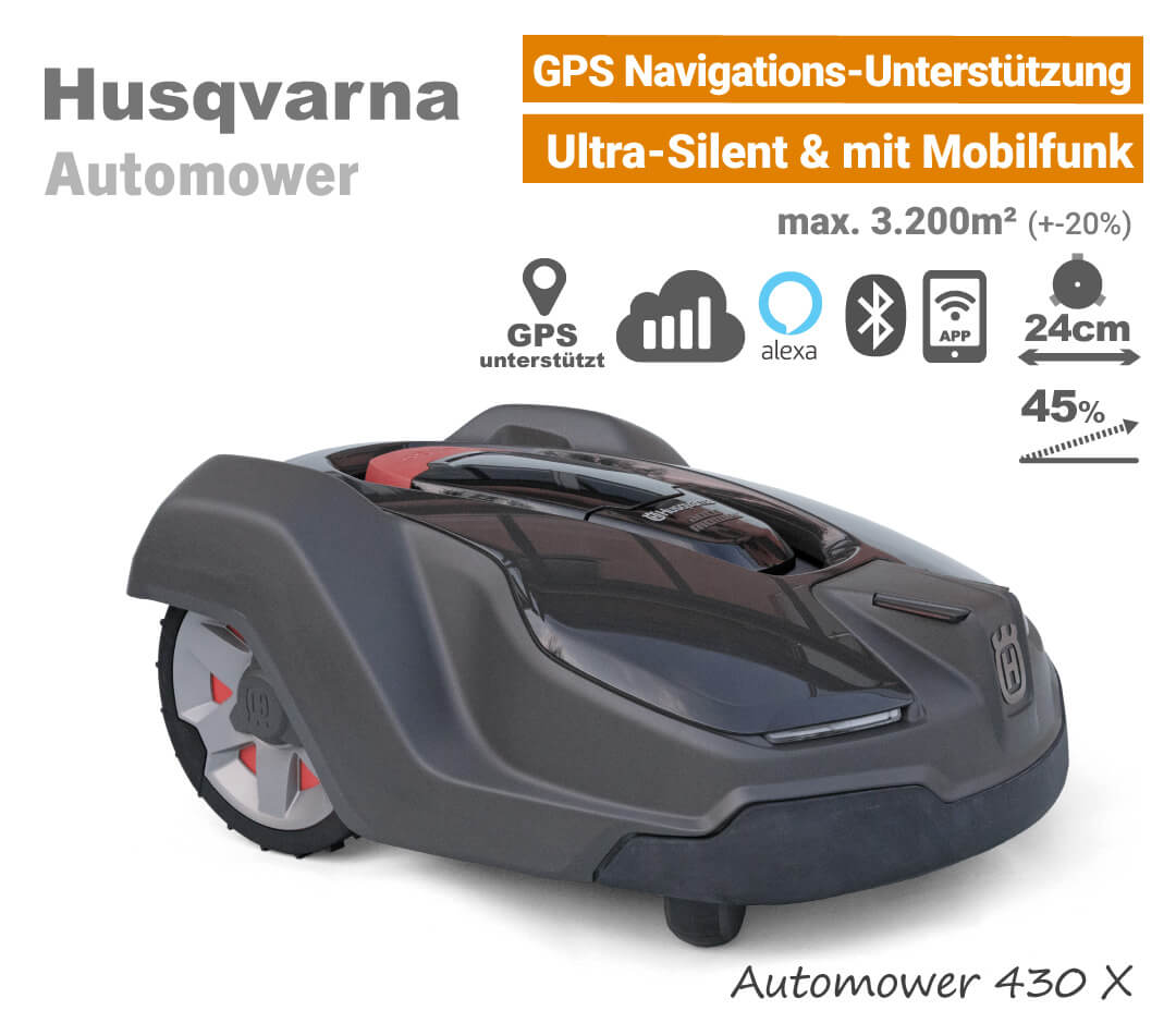 Husqvarna Automower 430 X GPS Mähroboter-Rasenroboter EU9