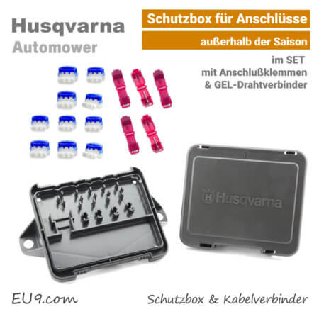 Husqvarna Automower Schutzbox mit Kabelverbinder-Drahtverbinder & Anchlussklemmen EU9