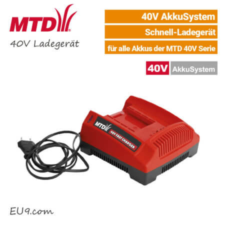 MTD 40V Schnell-Ladegerät 40 Volt EU9