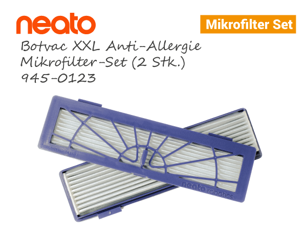 Neato Botvac D XXL Anti-Allergie Mikrofilter Set 2stk 945-0123