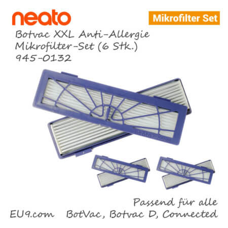 Neato Botvac D XXL Anti-Allergie Mikrofilter-Set 6stk 945-0132