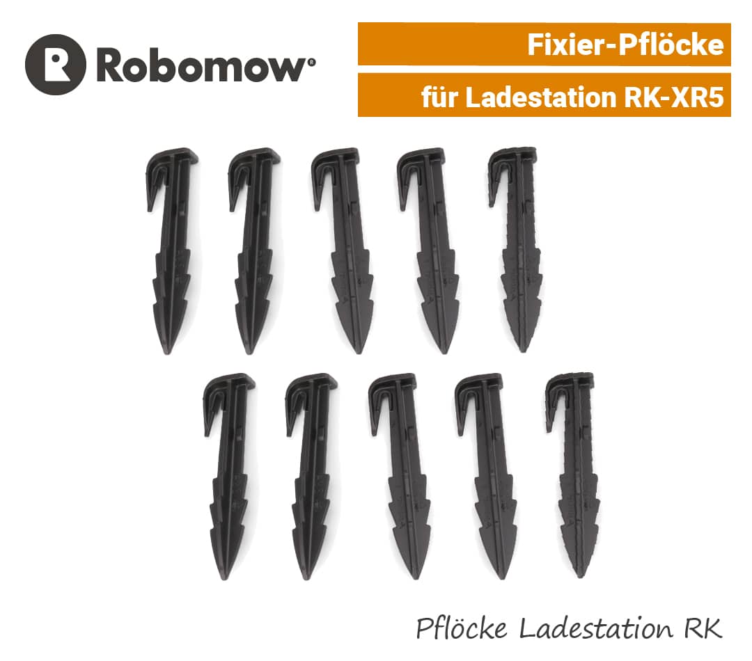 Robomow Fixier-Pflöcke Heringe Ladestation RK-XR5 Nägel SET EU9