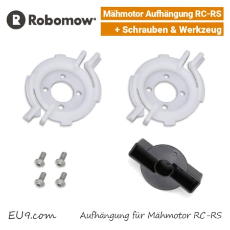Robomow Mähmotor-Aufhängung Weiß RC RS 2-Stk mit Schrauben & Montagewerkzeug EU9