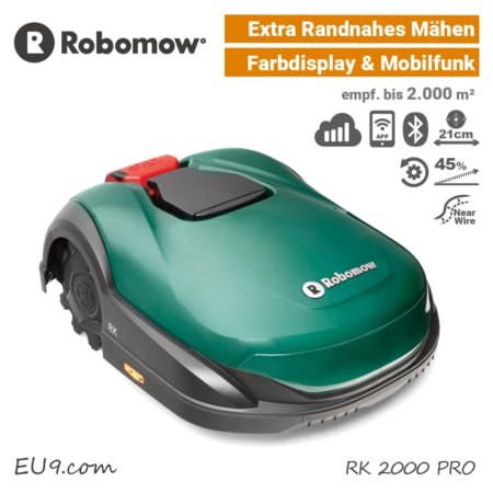 Robomow RK 2000 PRO Mähroboter Rasenroboter Mobilfunk EU9