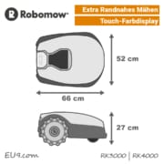 Robomow RK3000 RK4000 Abmessung Größe EU9