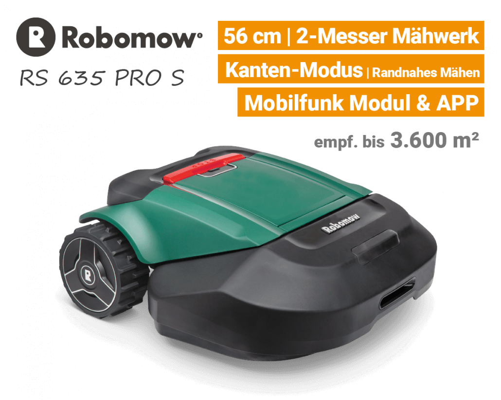 Robomow RS 635 Pro S Rasenroboter-Mähroboter EU9