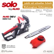 SOLO ALKO CS 4235 mit Schiene Schwert Kette Schnellverschluss EU9