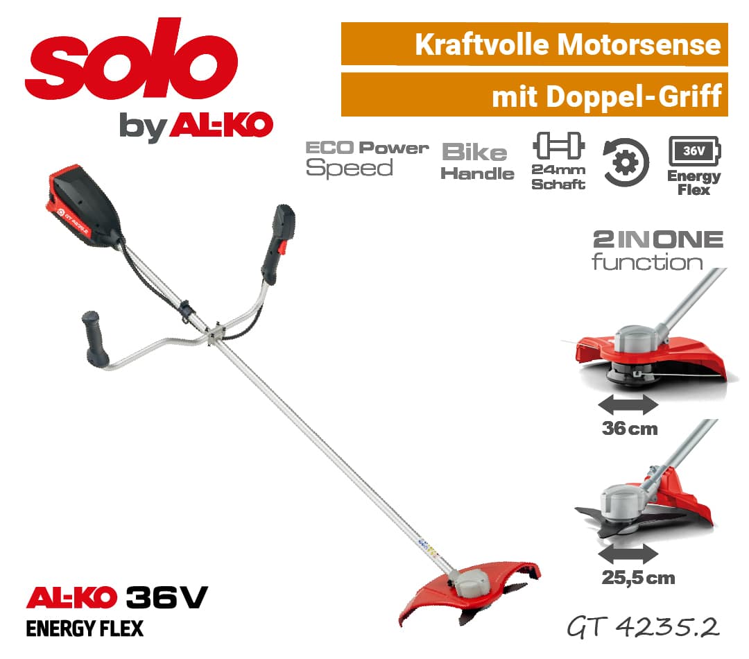 SOLO GT 4235.2 Akku-Motorsense 36V EnergyFlex 40V Akku-Trimmer ALKO EU9
