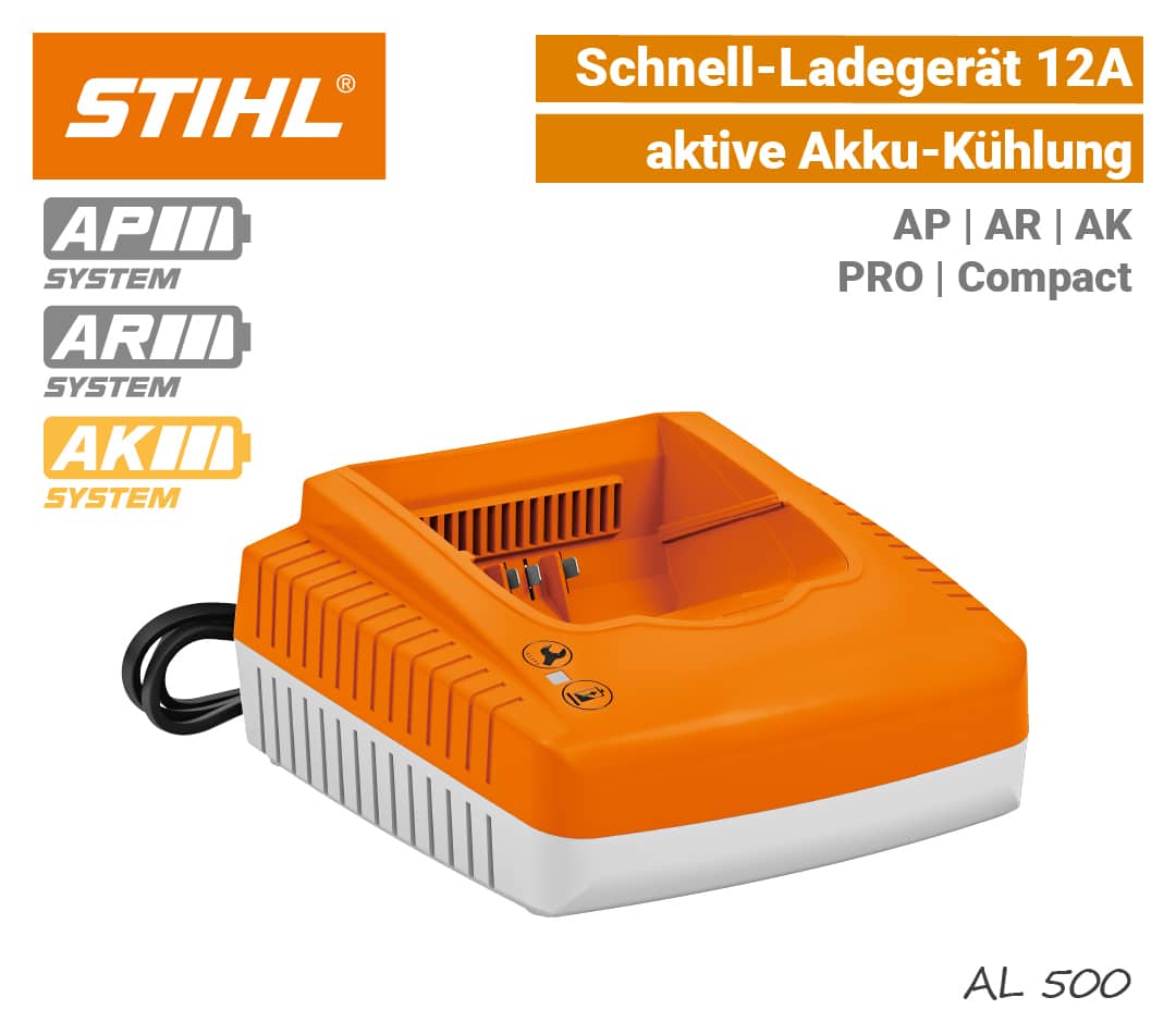 STIHL AL-500 Schnell-Ladegerät 12A AP, AR, AK, PRO Compact EU9