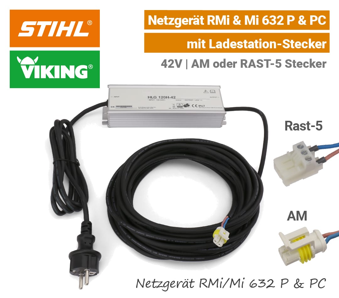 STIHL Viking Netzgerät Ladegerät RMi 632 P PC MI 632 P PC AM RAST-5 EU9