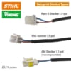 STIHL Viking Netzgerät Stecker 2-pol 3-pol Rast-5 MID AM EU9