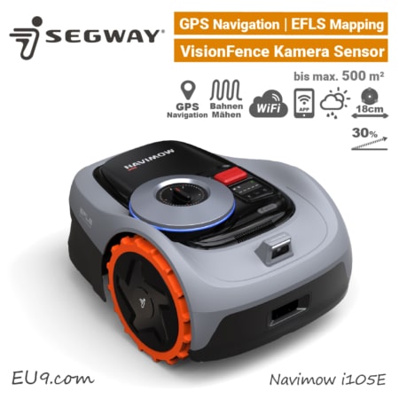 Segway Navimow i105E GPS RTK Rasenroboter GNSS Satelliten WLAN WiFi i105 E EU9
