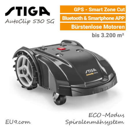 Stiga AutoClip 530 SG GPS Mähroboter EU9