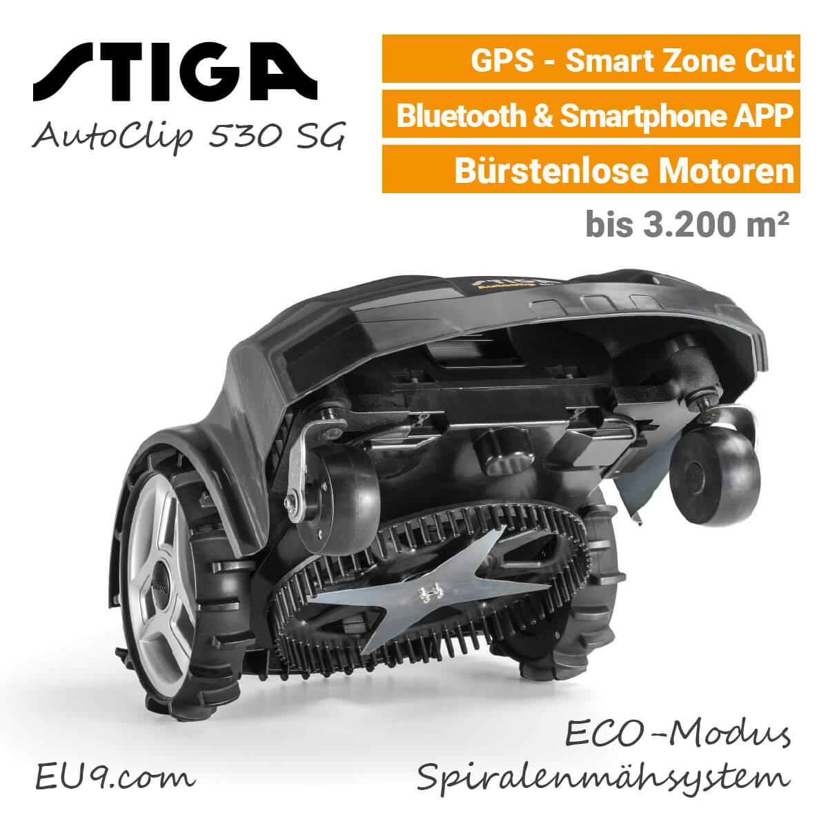 Stiga AutoClip 530 SG GPS Mähwerk Mähroboter EU9