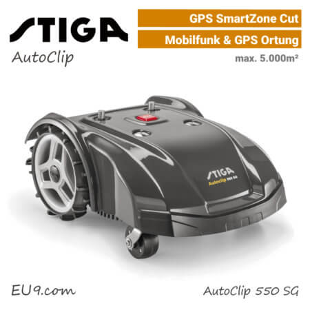Stiga AutoClip 550 SG GPS Mähroboter-Rasenroboter EU9