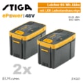 Stiga E 420 Akku 2x | 2 Ah ePower 48V E420 gelb EU9