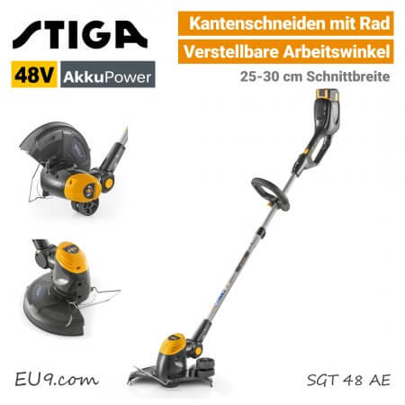 Stiga SGT 48 AE 48V Akku-Trimmer 48 Volt Kanten-schneiden EU9