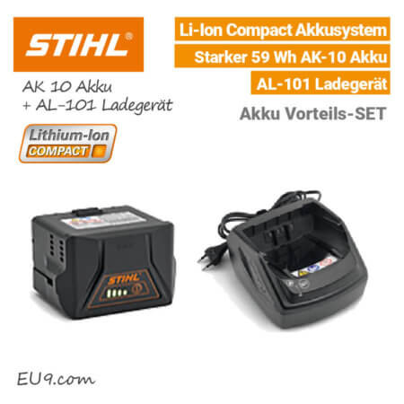 Stihl AK-10 Akku & AL-101 Ladegerät Li-Ion Compact EU9