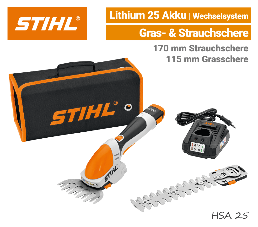 Stihl HSA 25 Akku-Grasschere-Strauchschere EU9
