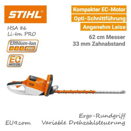 Stihl HSA 86 Akku-Heckenschere Lithium-Ion PRO - EU9