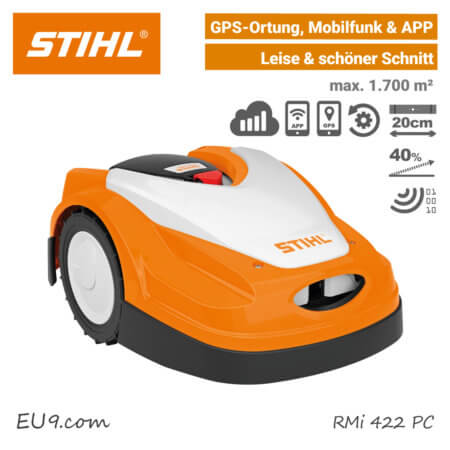 Stihl RMi 422 PC Mähroboter-Rasenroboter Mobilfunk GPS EU9