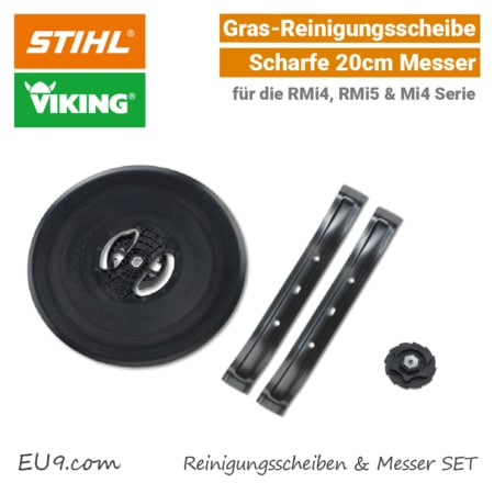 Stihl Viking Messer Gras-Reinigungsscheibe iMow Mi 422, RMi 422, RMi 522 SET EU9