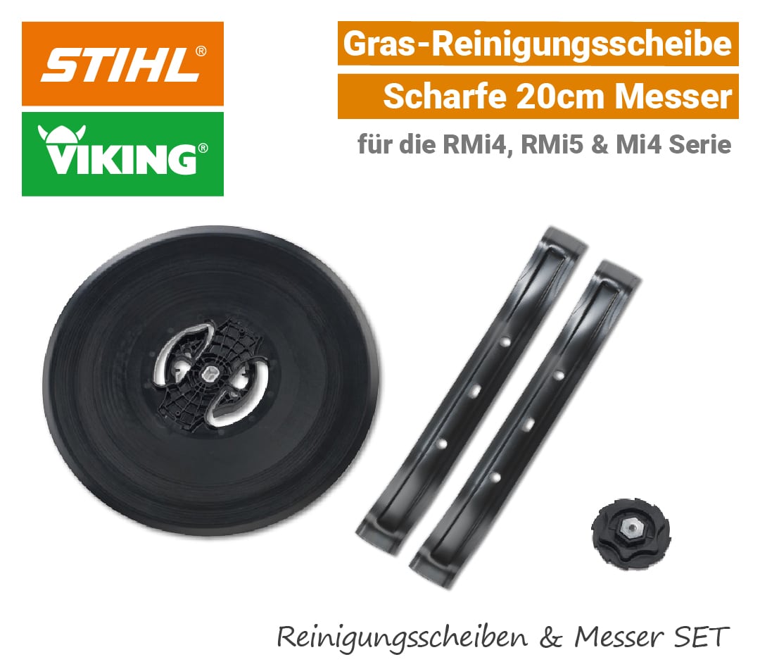 Stihl Viking Messer Gras-Reinigungsscheibe iMow Mi 422, RMi 422, RMi 522 SET EU9