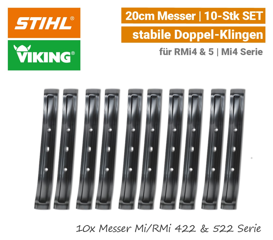 STIHL Viking Messer Mi 422, RMi 422 & RMi 522 - 10-Stk SET EU9