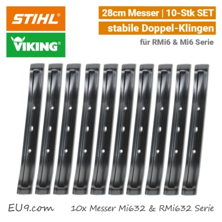 STIHL Viking Messer iMow Mi 632 & RMi 632 - 10-Stk SET EU9