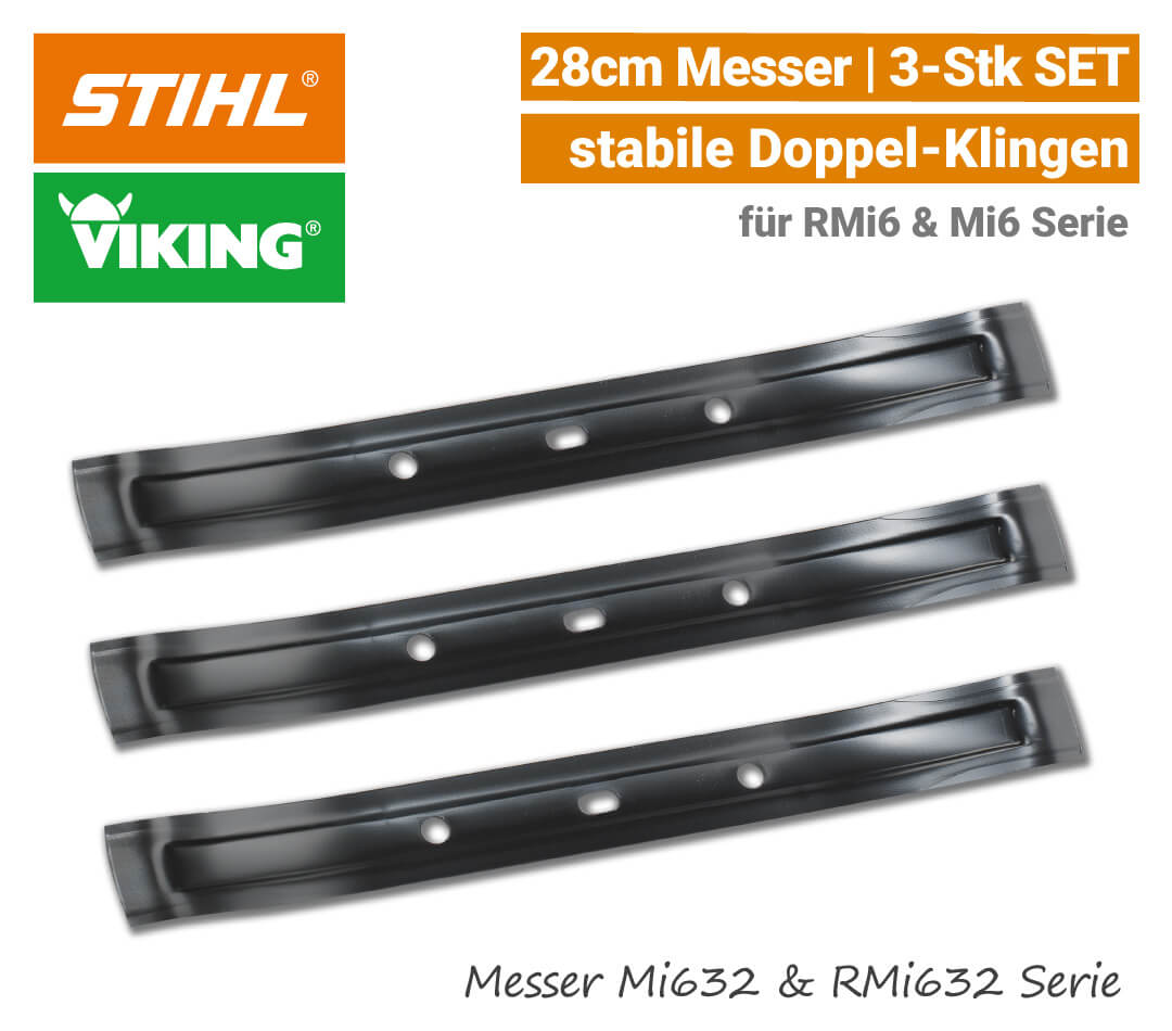 STIHL Viking Messer iMow Mi 632 & RMi 632 - 3-Stk SET EU9