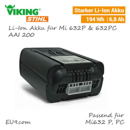 Viking Li-Ion Akku AAI 200 Mi 632 P iMow 6909-6309-400-6500
