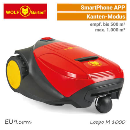 Wolf-Garten Loopo M 1000 Mähroboter-Rasenroboter SmartPhone-APP EU9