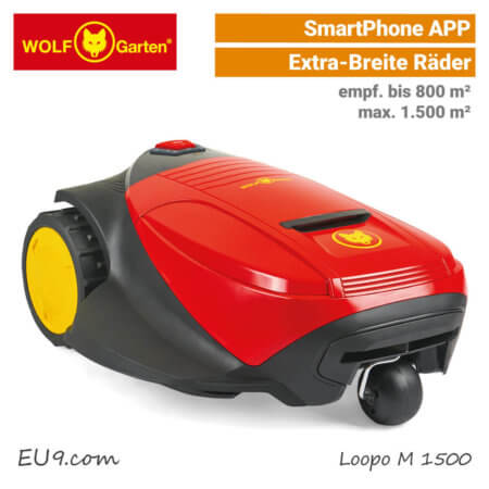 Wolf-Garten Loopo M 1500 Mähroboter-Rasenroboter SmartPhone-APP EU9
